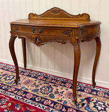 Load image into Gallery viewer, Antique French Oak Louis XV Style Entry Console or Hall Table with Drawer c.1930