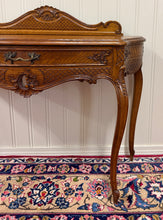 Load image into Gallery viewer, Antique French Oak Louis XV Style Entry Console or Hall Table with Drawer c.1930