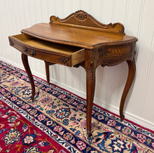 Load image into Gallery viewer, Antique French Oak Louis XV Style Entry Console or Hall Table with Drawer c.1930