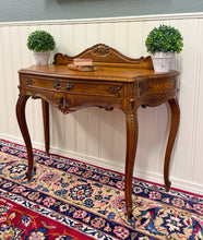 Load image into Gallery viewer, Antique French Oak Louis XV Style Entry Console or Hall Table with Drawer c.1930