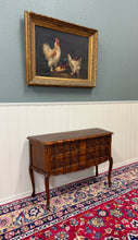 Load image into Gallery viewer, Antique French Chest of Drawers Console Serpentine Carved Walnut Louis XV c.1920