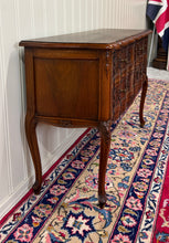Load image into Gallery viewer, Antique French Chest of Drawers Console Serpentine Carved Walnut Louis XV c.1920