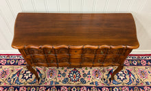 Load image into Gallery viewer, Antique French Chest of Drawers Console Serpentine Carved Walnut Louis XV c.1920
