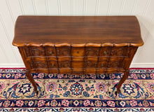 Load image into Gallery viewer, Antique French Chest of Drawers Console Serpentine Carved Walnut Louis XV c.1920