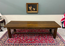 Load image into Gallery viewer, Antique French Country Farmhouse Dining Table LARGE 118" Oak Drawers c.1900