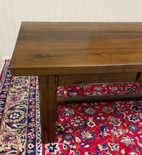 Load image into Gallery viewer, Antique French Country Farmhouse Dining Table LARGE 118" Oak Drawers c.1900