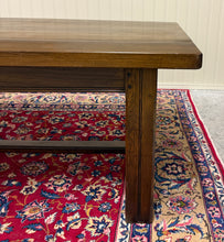 Load image into Gallery viewer, Antique French Country Farmhouse Dining Table LARGE 118" Oak Drawers c.1900
