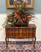 Load image into Gallery viewer, Antique French Chest of Drawers Console Serpentine Carved Walnut Louis XV c.1920