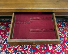 Load image into Gallery viewer, Antique French Country Farmhouse Dining Table LARGE 118" Oak Drawers c.1900