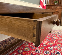 Load image into Gallery viewer, Antique French Country Farmhouse Dining Table LARGE 118" Oak Drawers c.1900