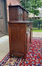 Load image into Gallery viewer, Antique French Buffet Sideboard Server Cupboard Panetiere Highly Carved Oak 19C