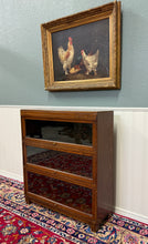 Load image into Gallery viewer, Antique English Barristers Lawyers Bookcase Bookshelf Cabinet Oak c. 1940s