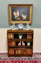 Load image into Gallery viewer, Antique English Barristers Lawyers Bookcase Bookshelf Cabinet Oak c. 1940s