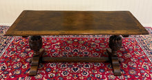 Load image into Gallery viewer, Antique English Jacobean Dining Table Breakfast Table Oak 6' Wide c.1920s-30s