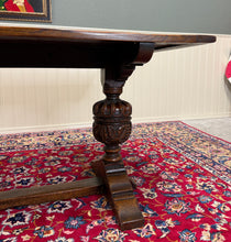 Load image into Gallery viewer, Antique English Jacobean Dining Table Breakfast Table Oak 6' Wide c.1920s-30s