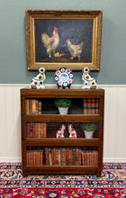 Load image into Gallery viewer, Antique English Barristers Lawyers Bookcase Bookshelf Cabinet Oak c. 1940s