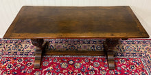 Load image into Gallery viewer, Antique English Jacobean Dining Table Breakfast Table Oak 6' Wide c.1920s-30s