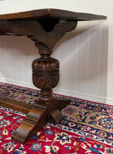 Load image into Gallery viewer, Antique English Jacobean Dining Table Breakfast Table Oak 6' Wide c.1920s-30s