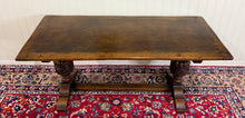Load image into Gallery viewer, Antique English Jacobean Dining Table Breakfast Table Oak 6' Wide c.1920s-30s