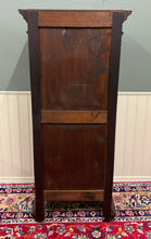 Load image into Gallery viewer, Antique French Breton Armoire Wardrobe Linen Cabinet Drawer Carved Chestnut 19th