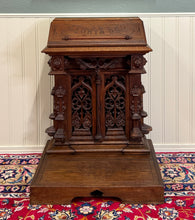 Load image into Gallery viewer, Antique French Gothic Renaissance Prie Dieu Prayer Kneeler Prayer Bench 19thC