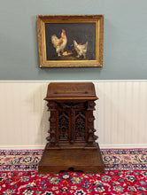 Load image into Gallery viewer, Antique French Gothic Renaissance Prie Dieu Prayer Kneeler Prayer Bench 19thC