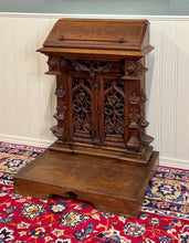 Load image into Gallery viewer, Antique French Gothic Renaissance Prie Dieu Prayer Kneeler Prayer Bench 19thC