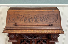 Load image into Gallery viewer, Antique French Gothic Renaissance Prie Dieu Prayer Kneeler Prayer Bench 19thC