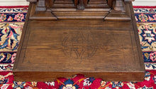 Load image into Gallery viewer, Antique French Gothic Renaissance Prie Dieu Prayer Kneeler Prayer Bench 19thC