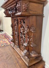 Load image into Gallery viewer, Antique French Gothic Renaissance Prie Dieu Prayer Kneeler Prayer Bench 19thC