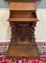 Load image into Gallery viewer, Antique French Gothic Renaissance Prie Dieu Prayer Kneeler Prayer Bench 19thC