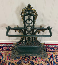 Load image into Gallery viewer, Antique English Gilt &amp; Painted Cast Iron Umbrella Stick Cane Stand