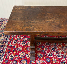 Load image into Gallery viewer, Antique French Country Farm Dining Table Farmhouse Trestle Base Oak early 19th c