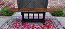 Load image into Gallery viewer, Antique French Dining Table Draw Leaf Altar Table Carved Oak SUPERB Mid-19th C