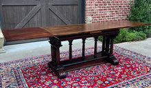 Load image into Gallery viewer, Antique French Dining Table Draw Leaf Altar Table Carved Oak SUPERB Mid-19th C