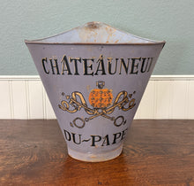 Load image into Gallery viewer, Antique French Zinc Grape Hod Wine Cellar Harvest Bucket Basket Planter c. 1900