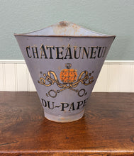Load image into Gallery viewer, Antique French Zinc Grape Hod Wine Cellar Harvest Bucket Basket Planter c. 1900