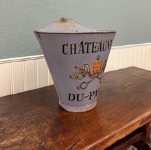 Load image into Gallery viewer, Antique French Zinc Grape Hod Wine Cellar Harvest Bucket Basket Planter c. 1900