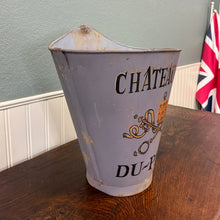 Load image into Gallery viewer, Antique French Zinc Grape Hod Wine Cellar Harvest Bucket Basket Planter c. 1900