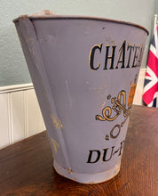 Load image into Gallery viewer, Antique French Zinc Grape Hod Wine Cellar Harvest Bucket Basket Planter c. 1900
