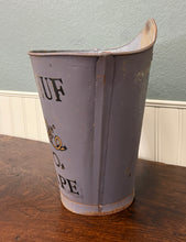 Load image into Gallery viewer, Antique French Zinc Grape Hod Wine Cellar Harvest Bucket Basket Planter c. 1900