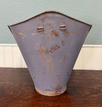 Load image into Gallery viewer, Antique French Zinc Grape Hod Wine Cellar Harvest Bucket Basket Planter c. 1900