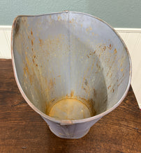 Load image into Gallery viewer, Antique French Zinc Grape Hod Wine Cellar Harvest Bucket Basket Planter c. 1900