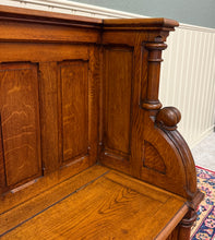 Load image into Gallery viewer, Antique French Church Pew Bench Double Seat Oak