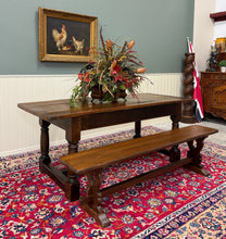 Load image into Gallery viewer, Antique French Farmhouse Benches Banquette Seating Pair Window Seats