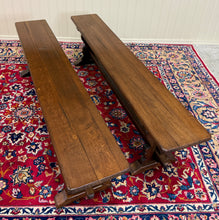 Load image into Gallery viewer, Antique French Farmhouse Benches Banquette Seating Pair Window Seats