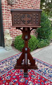 Antique English Oak Christian Gothic Lectern Bible Stand Oak 19th C