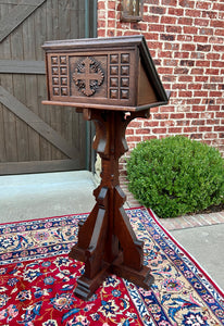 Antique English Oak Christian Gothic Lectern Bible Stand Oak 19th C