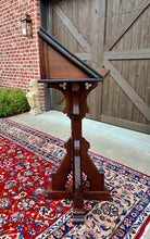 Load image into Gallery viewer, Antique English Oak Christian Gothic Lectern Bible Stand Oak 19th C