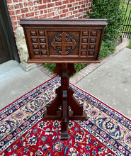 Load image into Gallery viewer, Antique English Oak Christian Gothic Lectern Bible Stand Oak 19th C